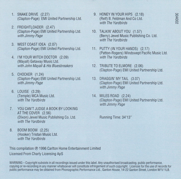 Eric Clapton : Blues Power (CD, Comp)