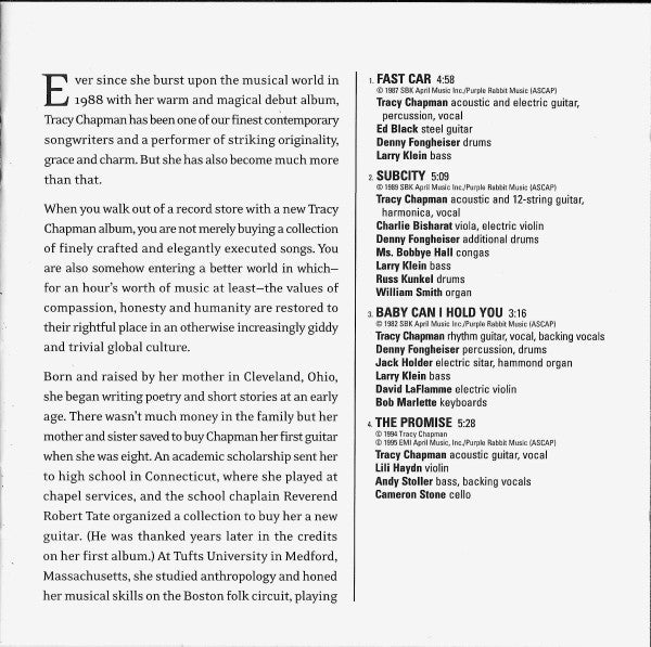 Tracy Chapman : Collection (CD, Comp)