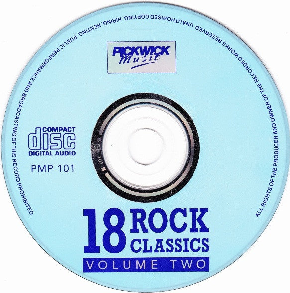 Various : 18 Rock Classics Vol. 2 (From The 60's, 70's & 80's) (CD, Comp)