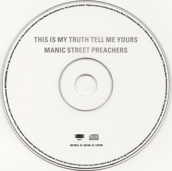 Manic Street Preachers : This Is My Truth Tell Me Yours (CD, Album)