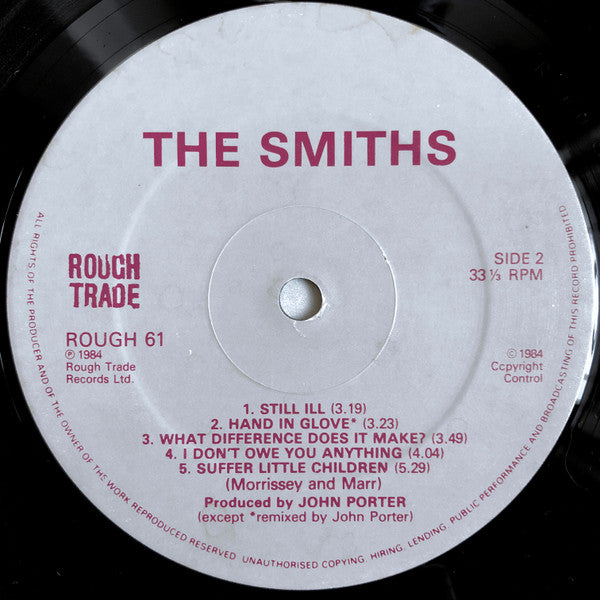 The Smiths : The Smiths (LP, Album, Ste)