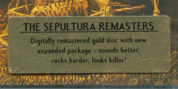 Sepultura : Arise (CD, Album, RE, RM, Gol)