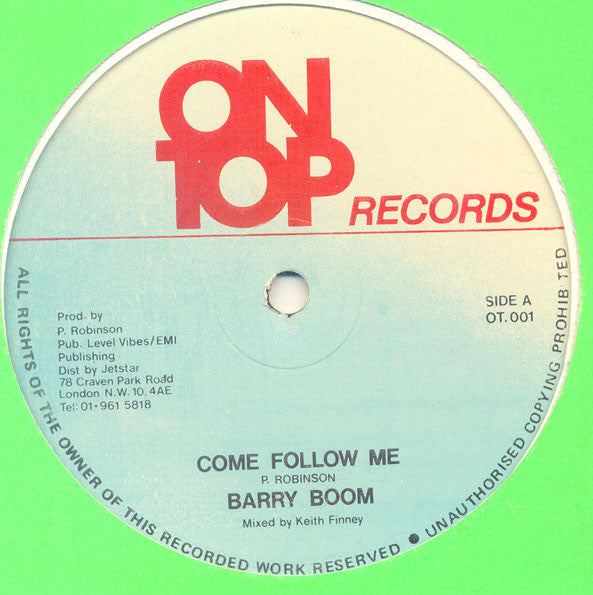 Barry Boom : Come Follow Me (12")