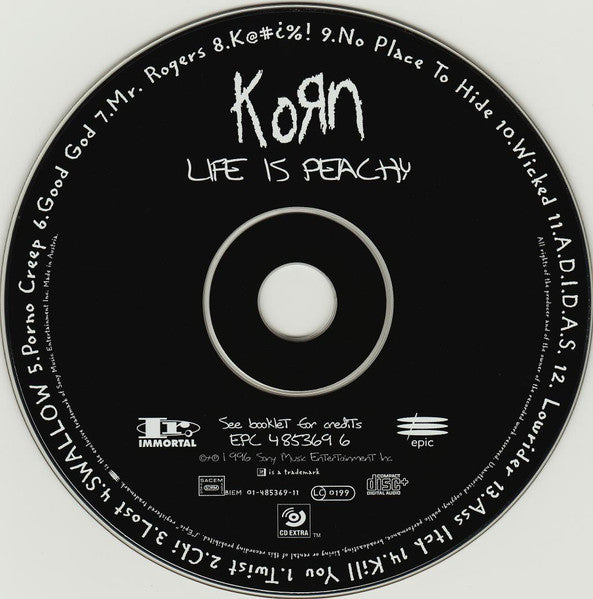 Korn : Life Is Peachy (CD, Album, Enh)