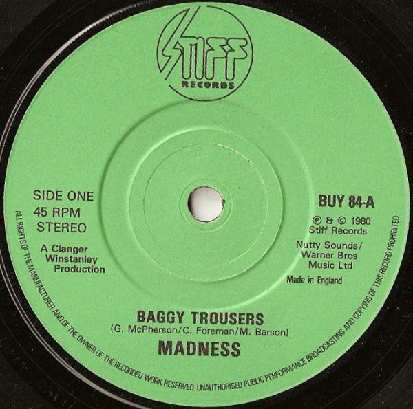 Madness : Baggy Trousers (7", Single, Gre)