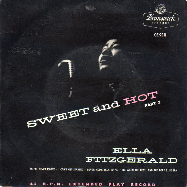 Ella Fitzgerald : Sweet And Hot Part 2 (7", EP, Mono, Tri)