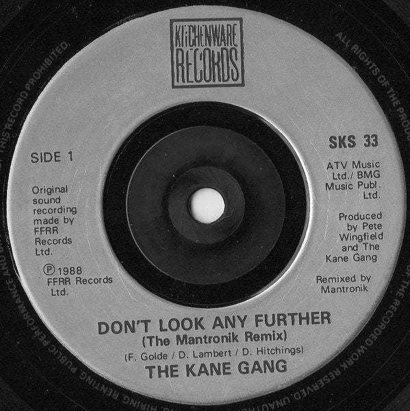 The Kane Gang : Don't Look Any Further (7", Single)