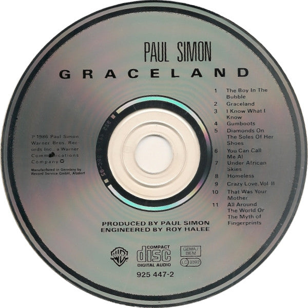 Paul Simon : Graceland (CD, Album, RE, RP)