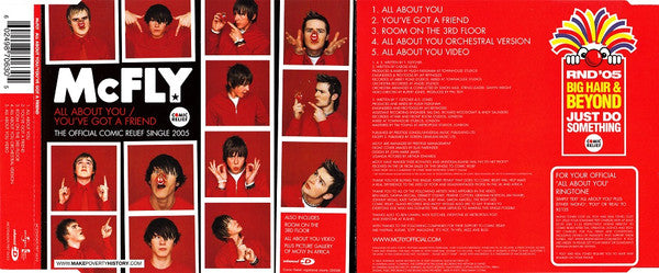 McFly : All About You / You've Got A Friend (CD, Single, Enh)