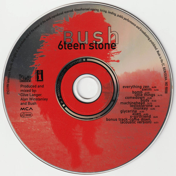 Bush : Sixteen Stone (CD, Album + CD, EP, Ltd)