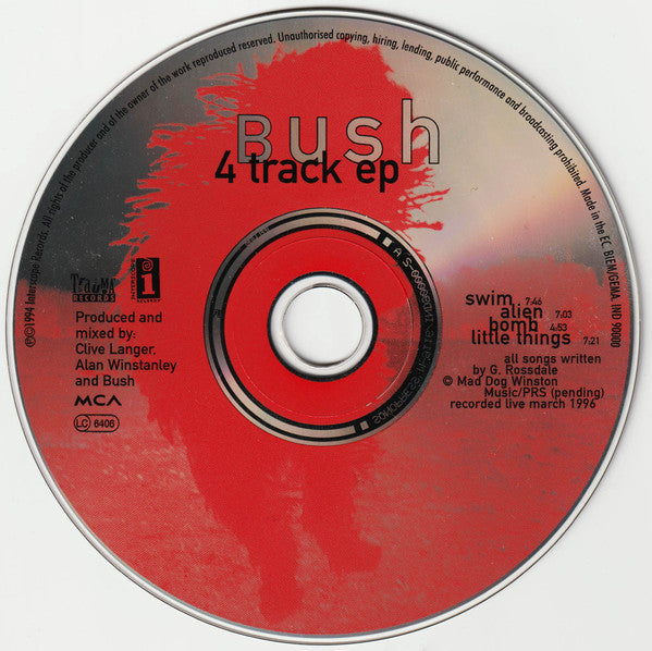 Bush : Sixteen Stone (CD, Album + CD, EP, Ltd)