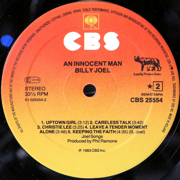 Billy Joel : An Innocent Man (LP, Album)