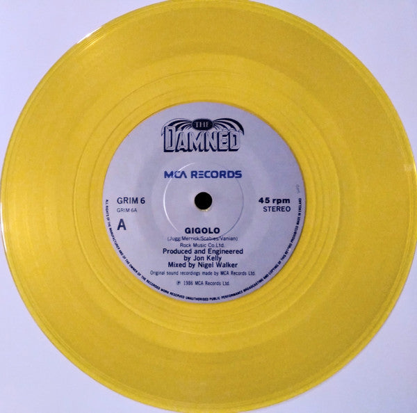 The Damned : Gigolo (7", Single, Ltd, Yel)