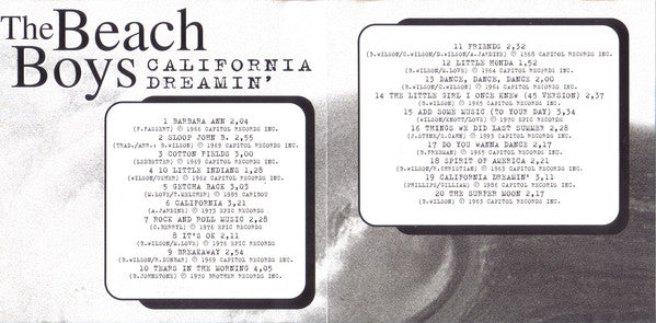 The Beach Boys : California Dreamin' (CD, Comp)