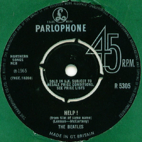 The Beatles : Help! (7", Single, RP)