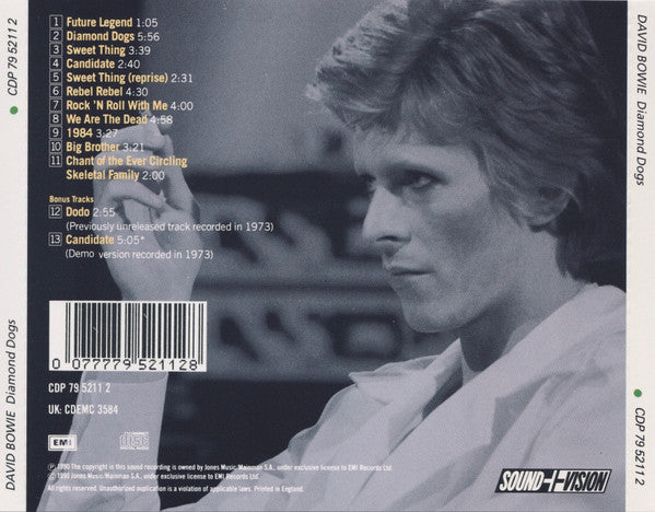 David Bowie : Diamond Dogs (CD, Album, RE, RM)