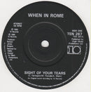 When In Rome : Sight Of Your Tears (7", Single)