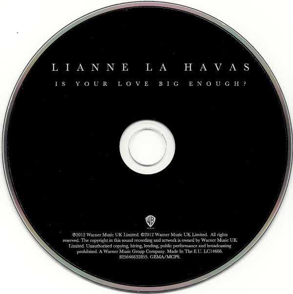 Lianne La Havas : Is Your Love Big Enough? (CD, Album, Enh)