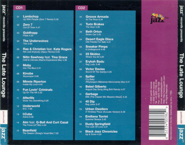Various : The Late Lounge (2xCD, Comp)