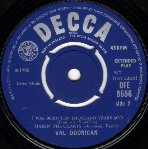 Val Doonican : Doonican's Irish Stew (7", EP, Mono)