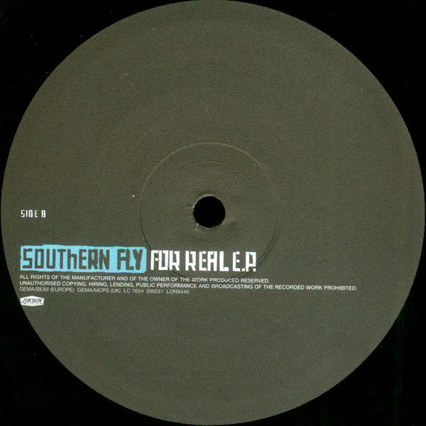 Southern Fly : For Real E.P. (12", EP)