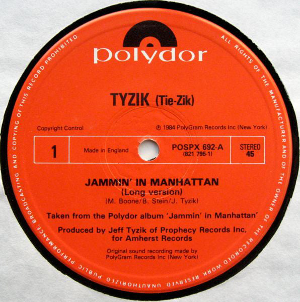 Tyzik* : Jammin' In Manhattan (12")