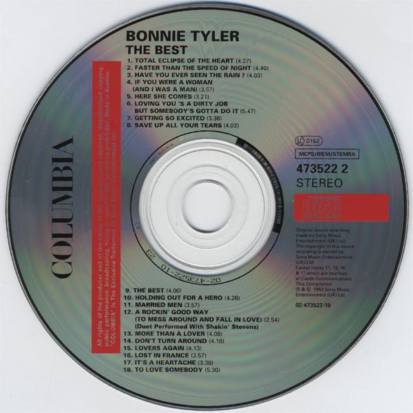 Bonnie Tyler : The Best (CD, Comp)