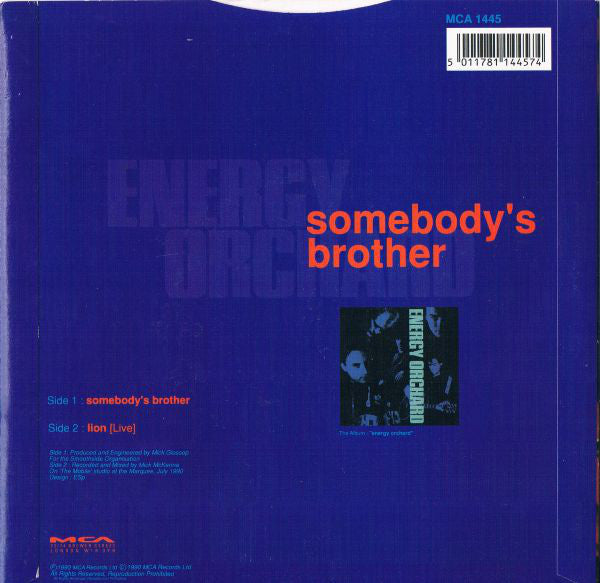 Energy Orchard : Somebody's Brother (7", Single, Pap)