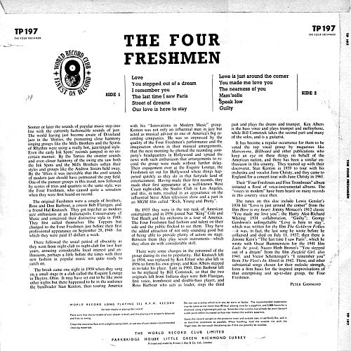 The Four Freshmen : The Four Freshmen (LP, Album, Mono, Club)