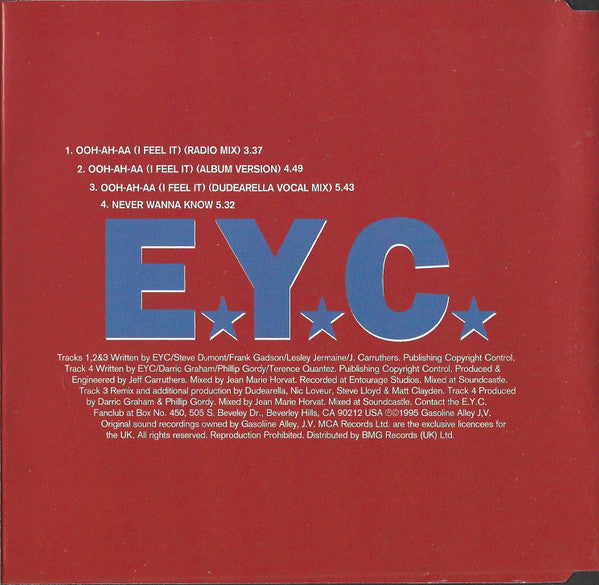 E.Y.C. : Ooh-Ah-Aa (I Feel It) (CD, Single)