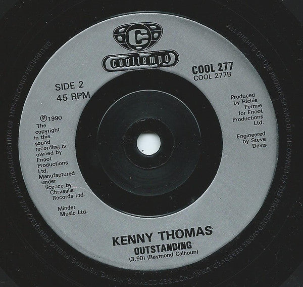 Kenny Thomas : Trippin' On Your Love (7", Single)