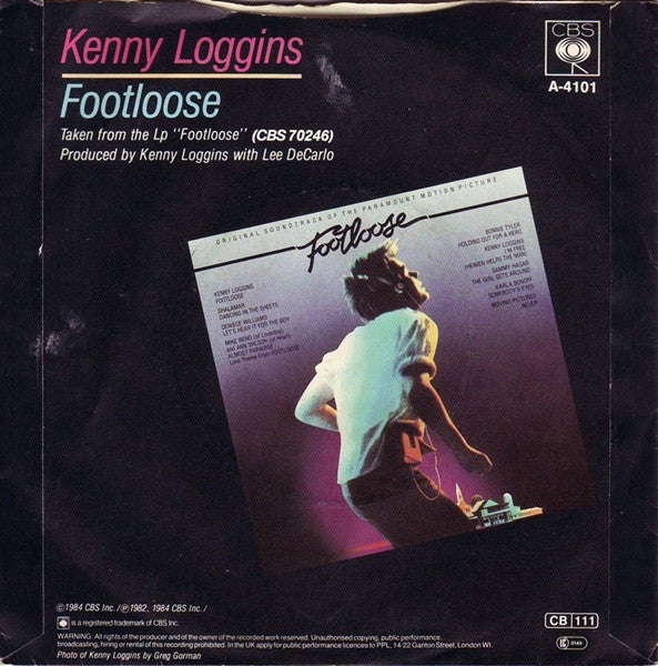 Kenny Loggins : Footloose (7", Single, Ora)