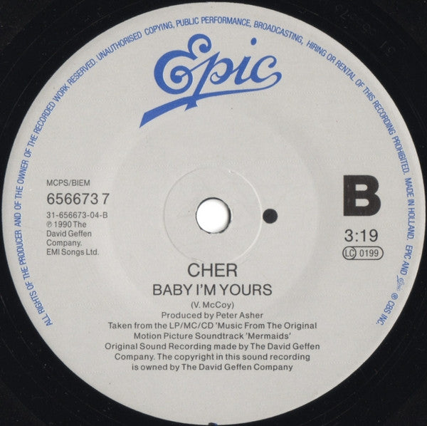 Cher : The Shoop Shoop Song (It's In His Kiss) (7", Single)