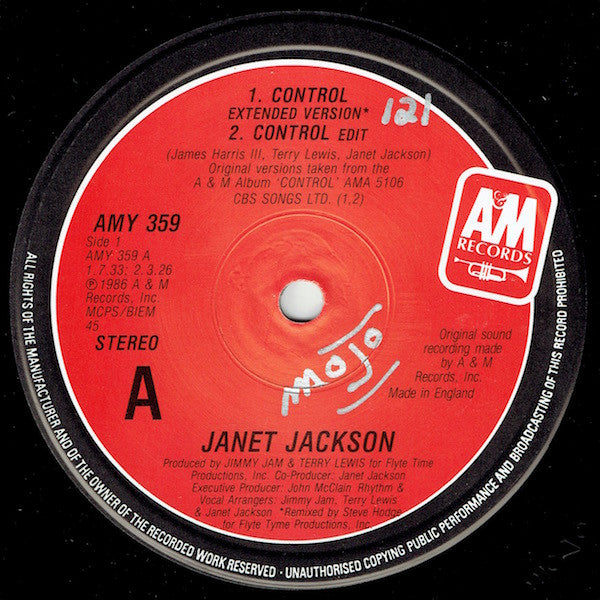 Janet Jackson : Control (12", Single)