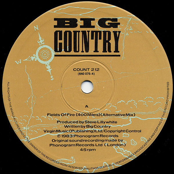 Big Country : Fields Of Fire (12", Single)