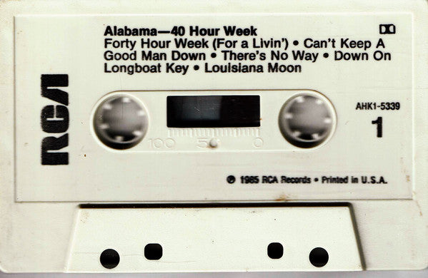 Alabama : 40 Hour Week (Cass, Album, Dol)