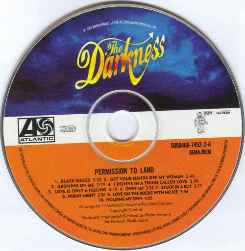 The Darkness : Permission To Land (CD, Album)