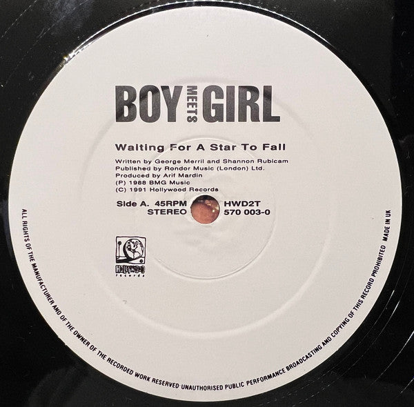 Boy Meets Girl : Waiting For A Star To Fall (12")