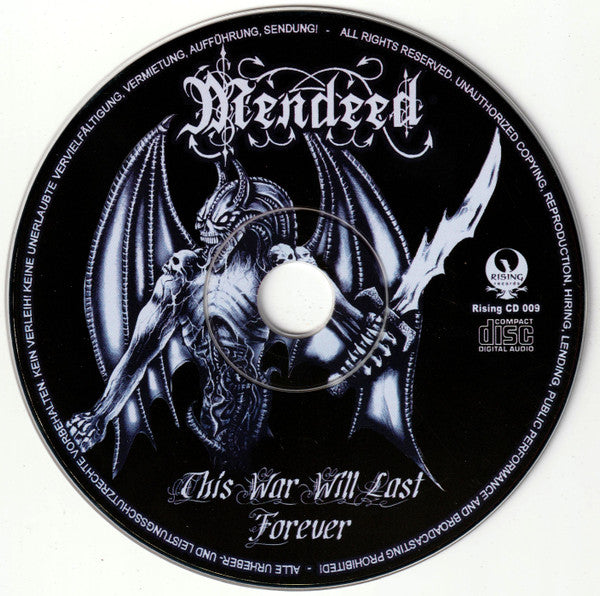 Mendeed : This War Will Last Forever (CD, Album)