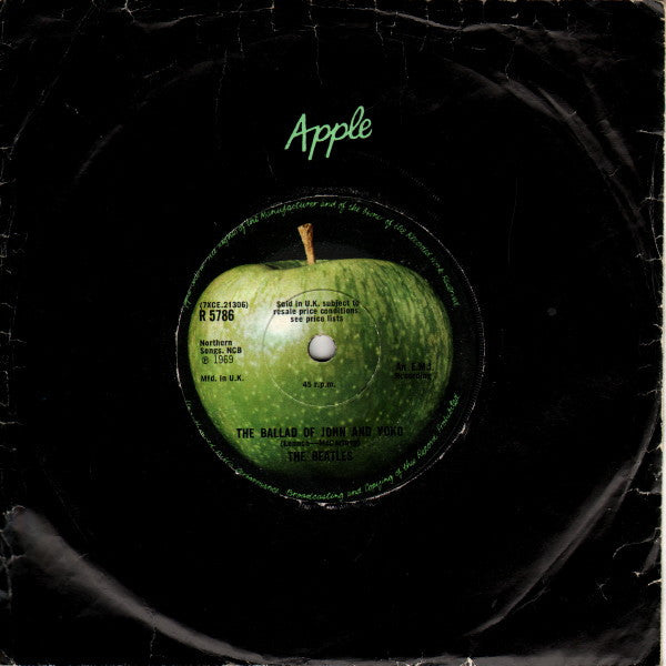 The Beatles : The Ballad Of John And Yoko (7", Single, Sol)