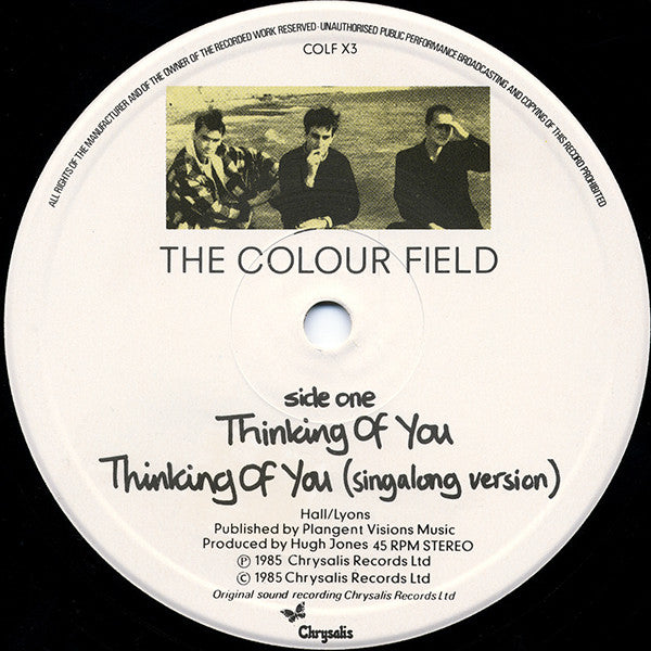 The Colour Field* : Thinking Of You (12", Single)