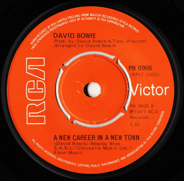 David Bowie : Sound And Vision (7", Single)