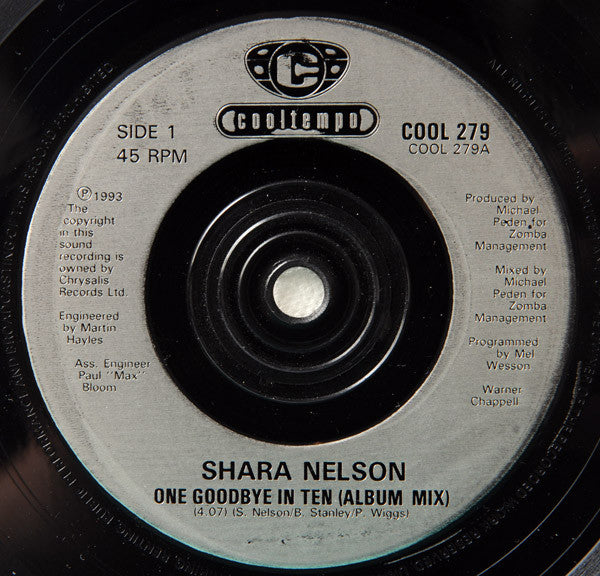 Shara Nelson : One Goodbye In Ten (7")