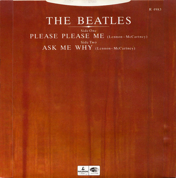 The Beatles : Please Please Me (7", Single, RE)