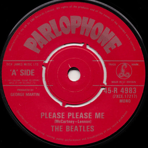 The Beatles : Please Please Me (7", Single, RE)