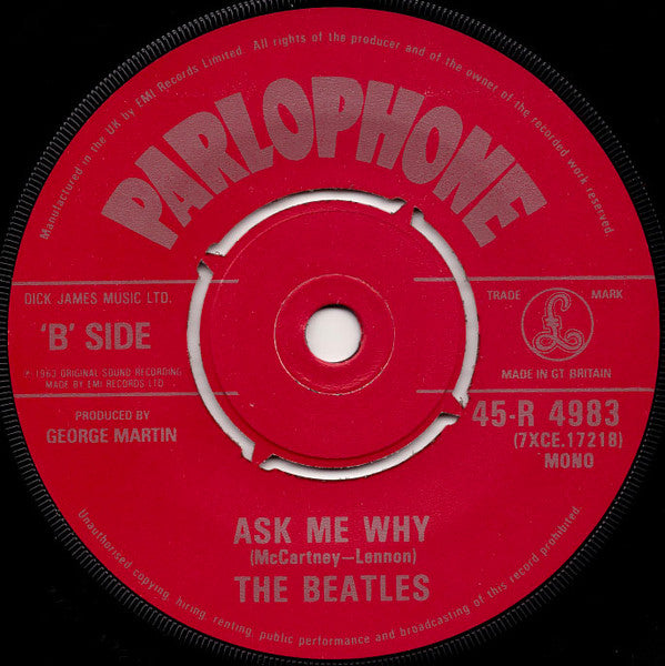 The Beatles : Please Please Me (7", Single, RE)