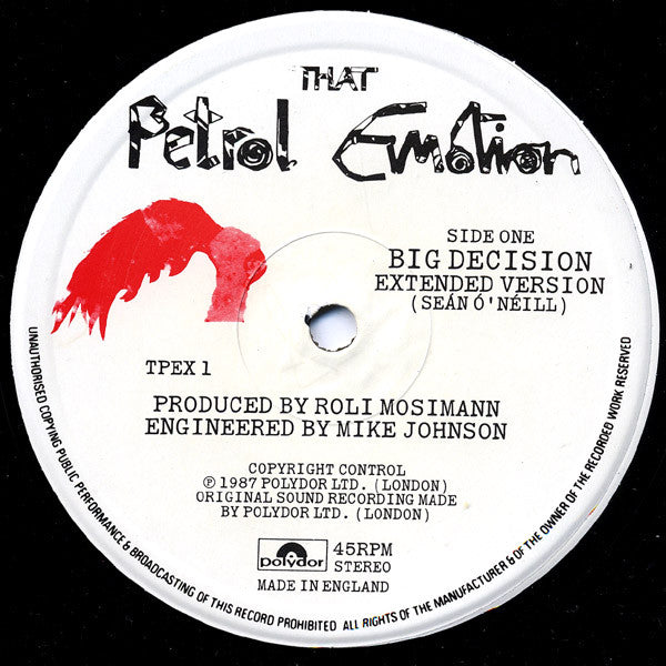 That Petrol Emotion : Big Decision (12", Single)
