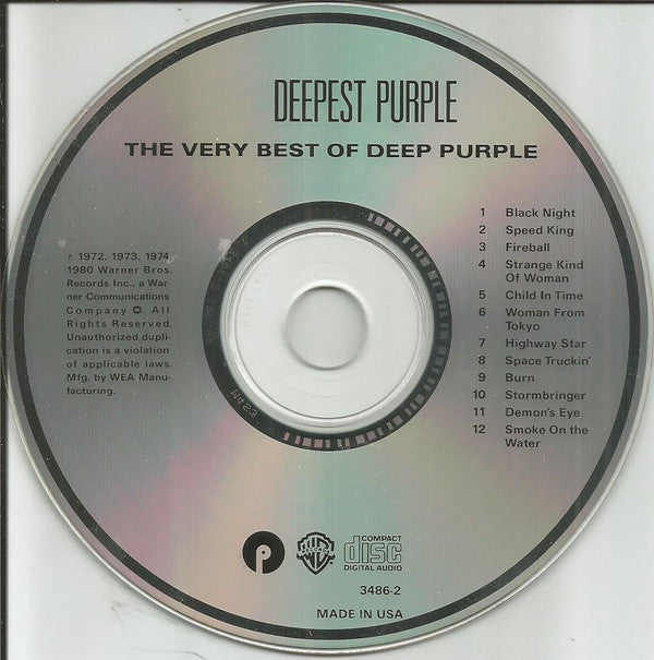 Deep Purple : Deepest Purple: The Very Best Of Deep Purple (CD, Comp, RE)