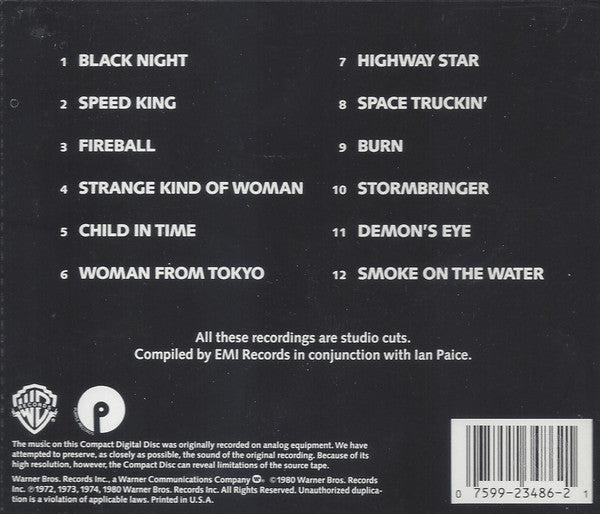 Deep Purple : Deepest Purple: The Very Best Of Deep Purple (CD, Comp, RE)