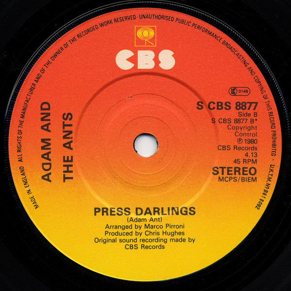 Adam And The Ants : Kings Of The Wild Frontier (7", Single)